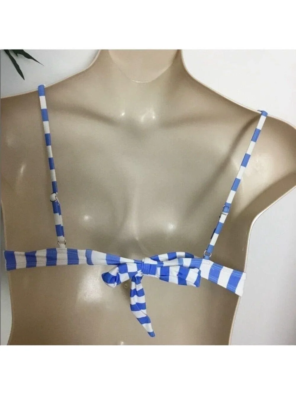SO bikini Woman’s Junior size XXL blue and white (periwinkle) striped